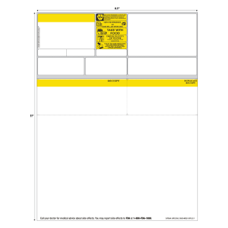 STYLE F LASER RX LABEL - 8.5" x 11"; ABACUS LEGACY