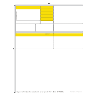 STYLE F LASER RX LABEL - 8.5" x 11"; ABACUS VISUAL