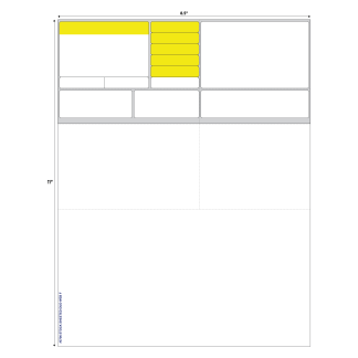 STYLE F LASER RX LABEL - 8.5" x 11"