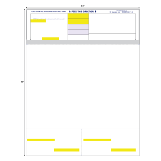 STYLE V LASER RX LABEL - 8.5" x 11"