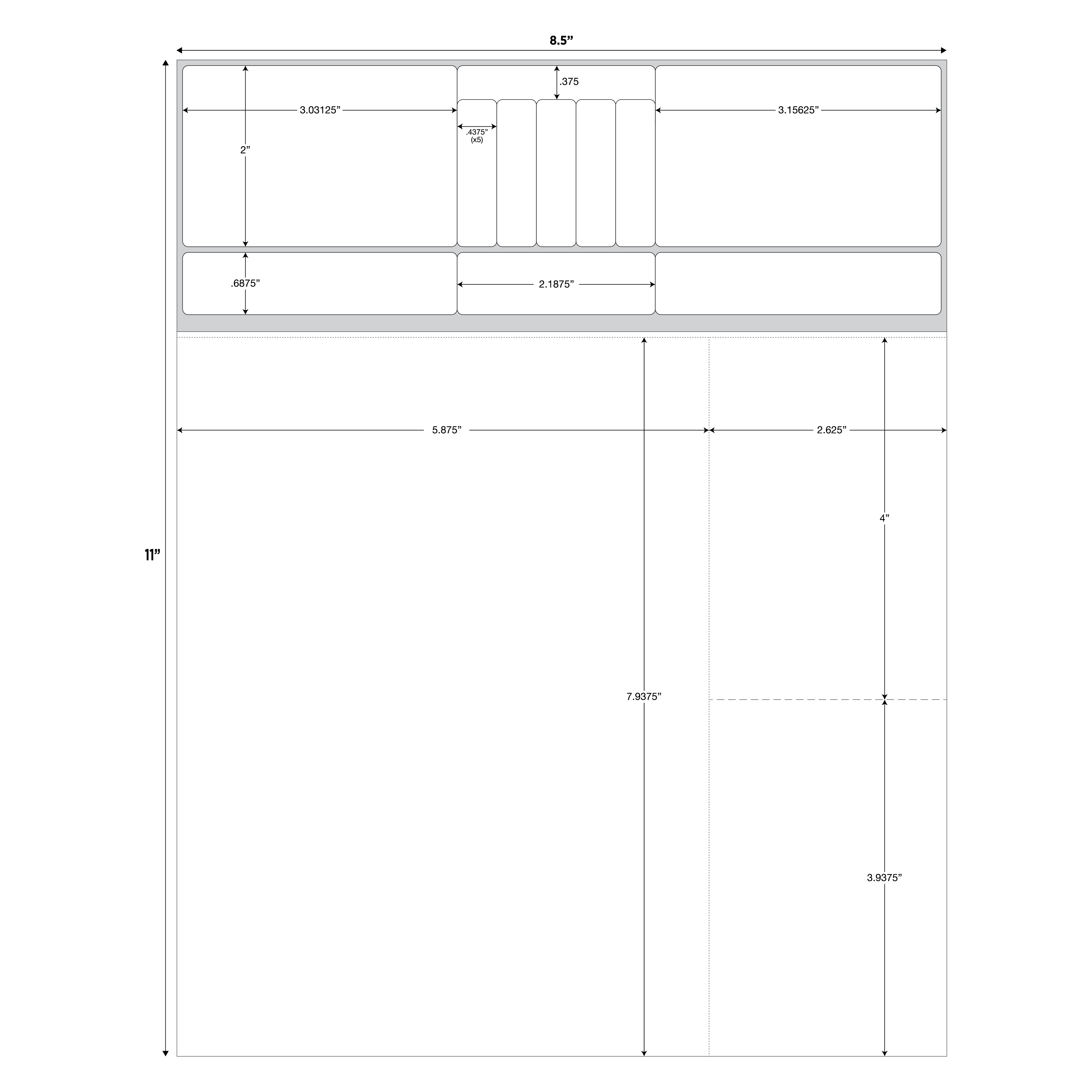 STYLE Y LASER RX LABEL - 8.5" x 11" - Image 2