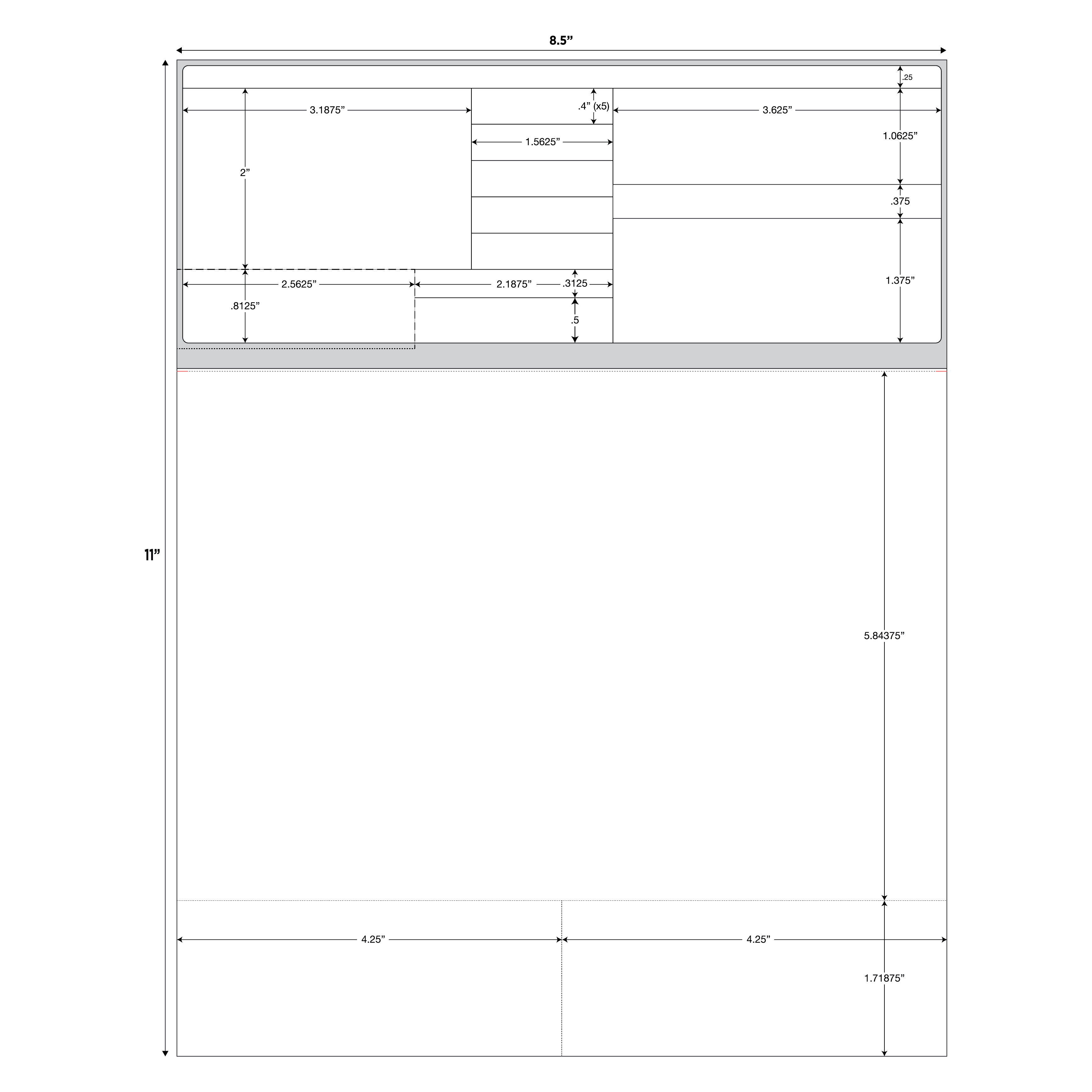 STYLE BB LASER RX LABEL - 8.5" x 11" - Image 2