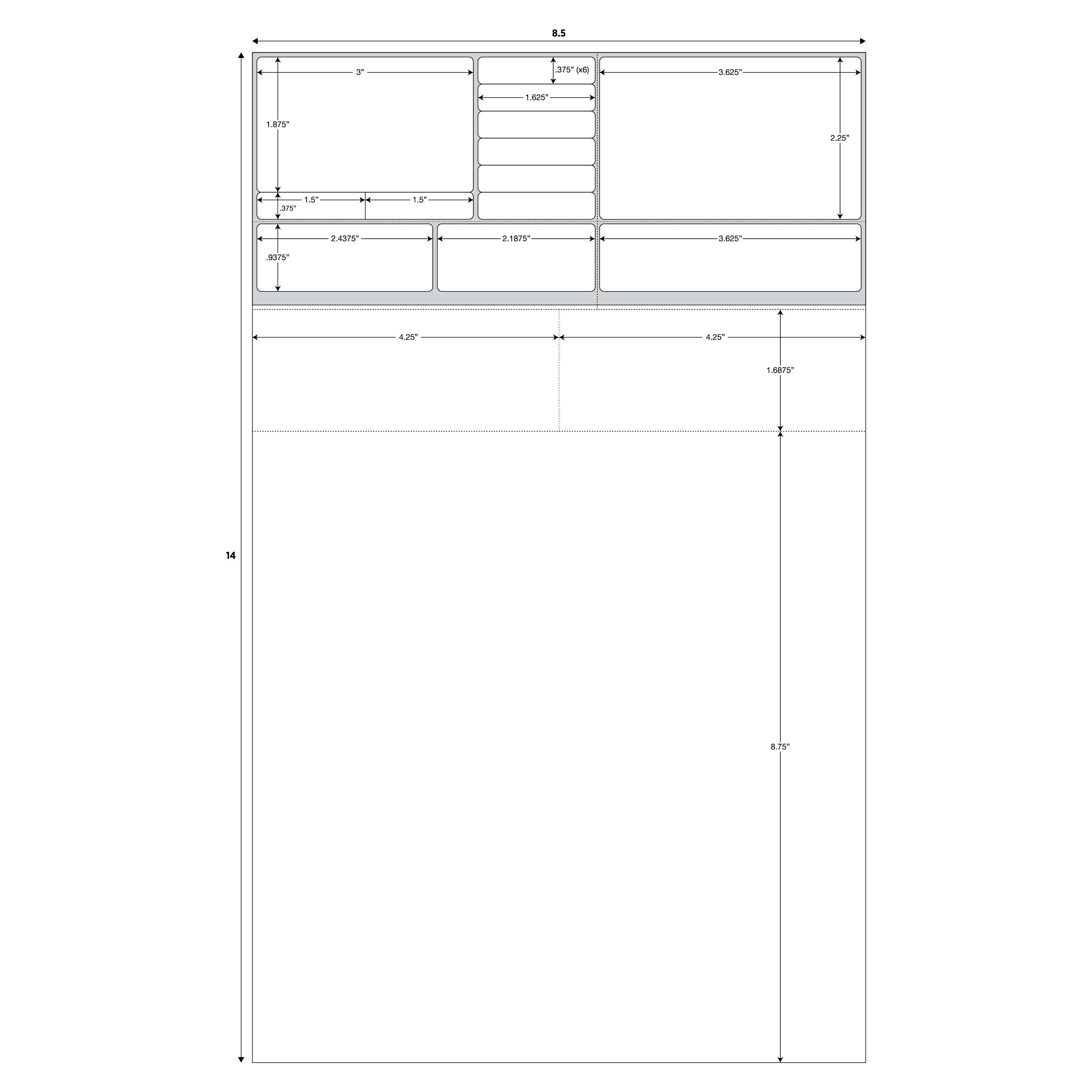 STYLE TTT LASER RX LABEL - 8.5" x 14" w/ Red highlights - Image 2