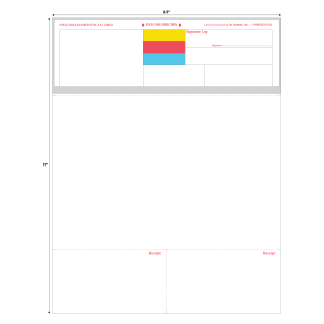 STYLE A47 LASER RX LABEL - 8.5" x 11"