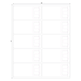 STYLE A90 LASER RX LABEL (SynMed w/ Reorder Tabs) - 8.5" x 11"