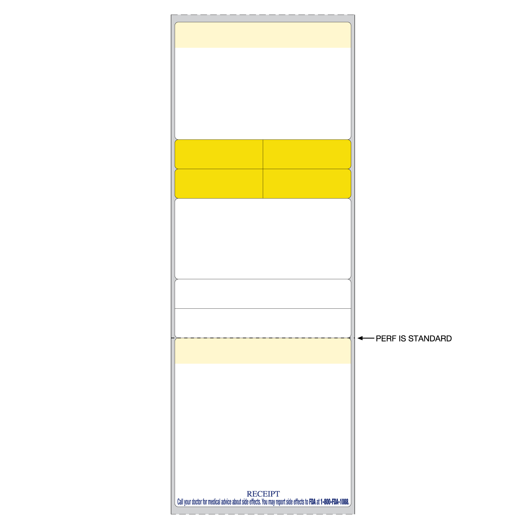 DT LABEL 3 1/8" x 8 1/2"; 5 PARTS + AUX LABELS