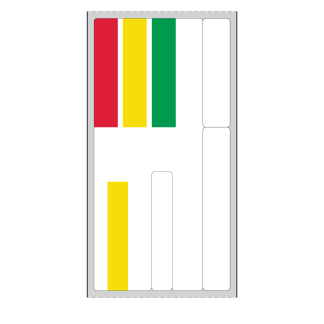 DT LABEL 5.25" x 2.75" (LANDSCAPE) w/ AUX, 3" CORE, TRX-044