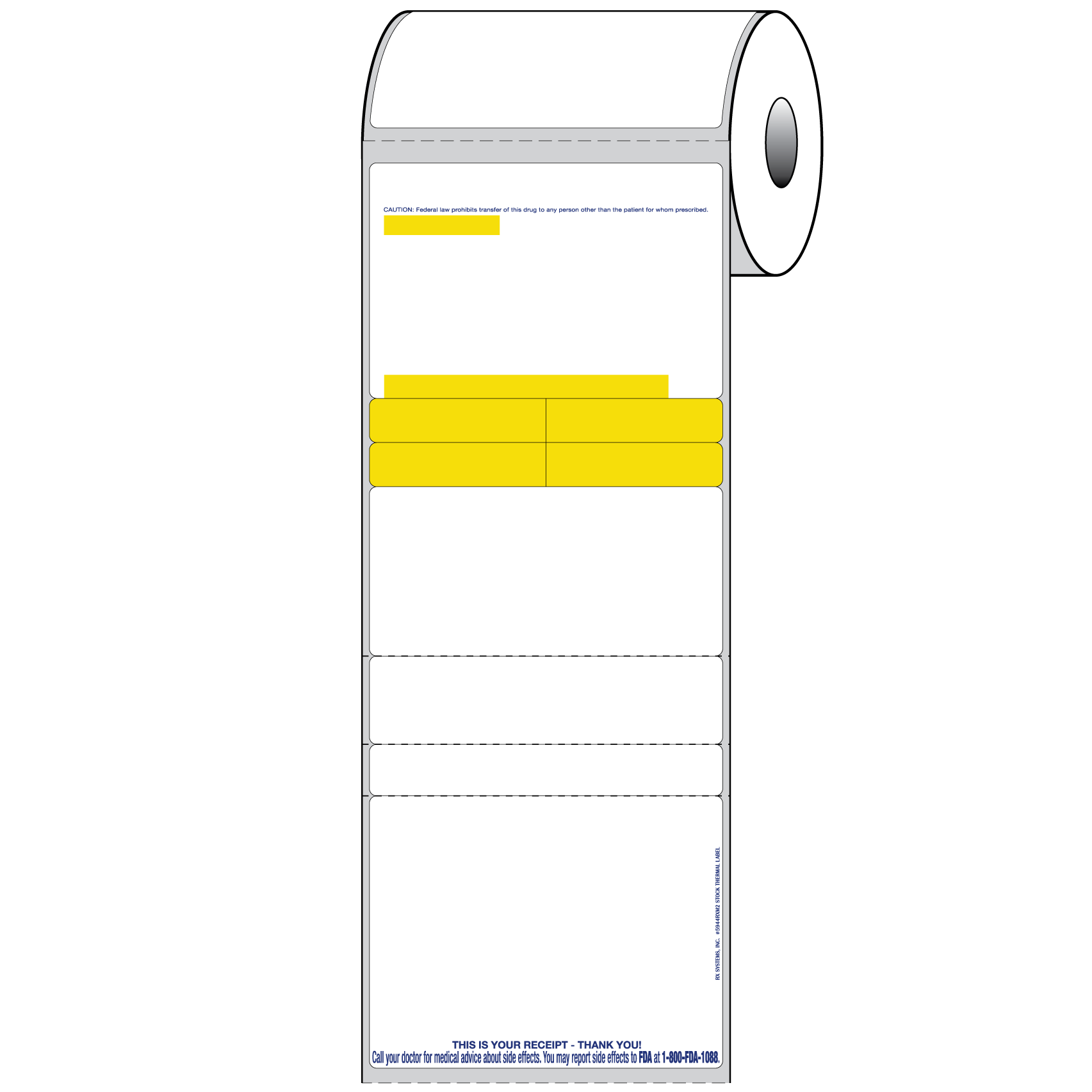 DT LABEL 3 1/8" x 8"; 5 PARTS + AUX LABELS; UnW#2 - Image 3