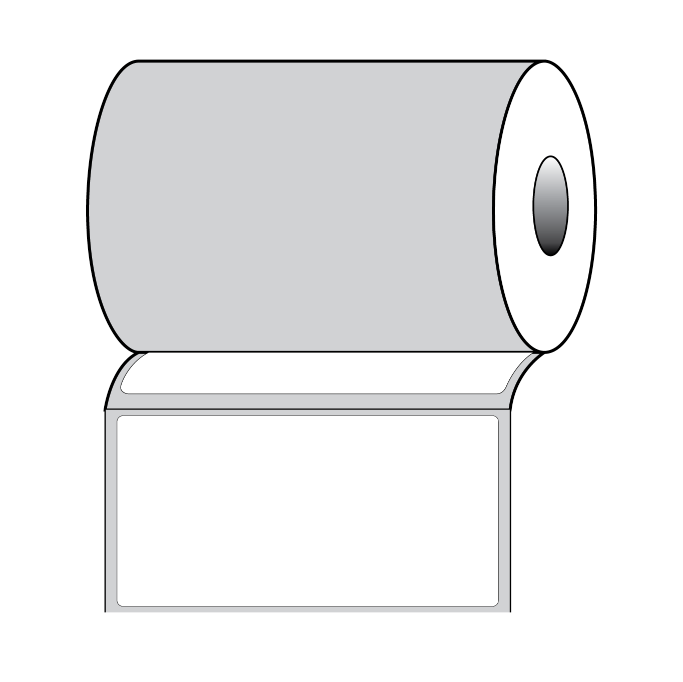 DT LABEL 4 1/8" x 2 1/8" - EXTERNAL CYCLE FILL LABEL w/out REORDER TAB, w/ PERF. (SKU# 5949) - Image 3