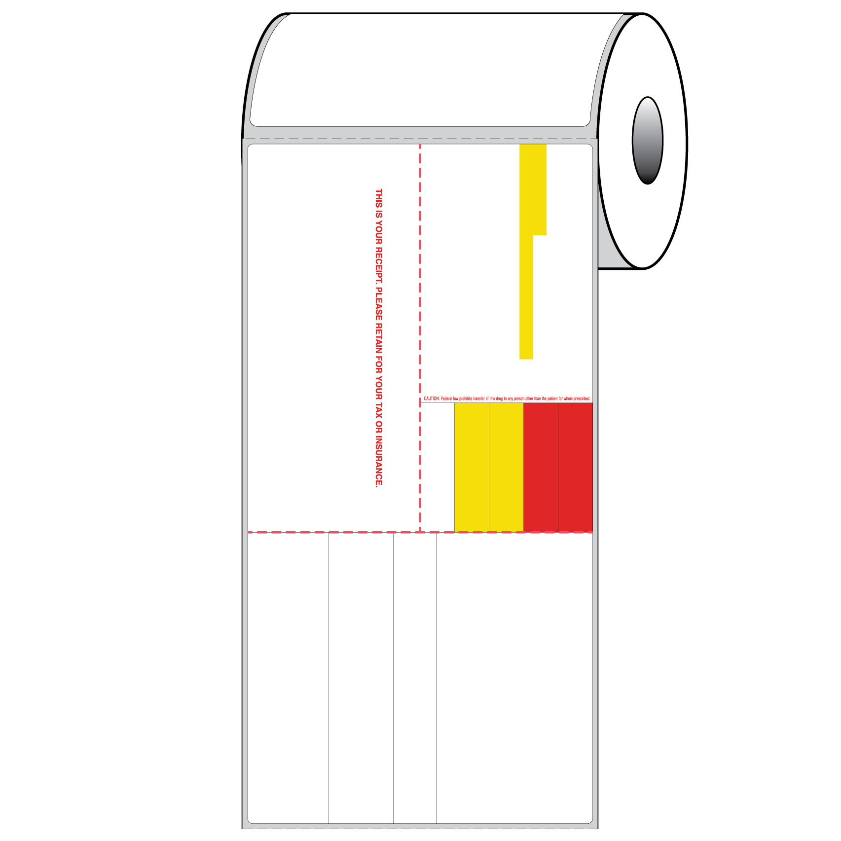 DT LABEL 4 1/8" x 8"; 6 PARTS + RED/YELLOW AUX LABELS; UnW#3 Landscape - Image 3