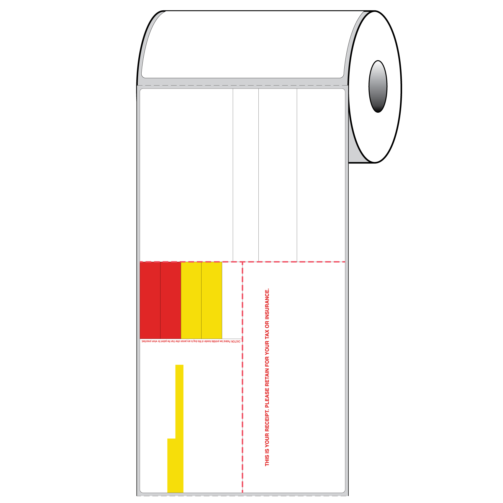 DT LABEL 4 1/8" x 8"; 6 PARTS + RED/YELLOW AUX LABELS; UnW#4 Landscape - Image 3