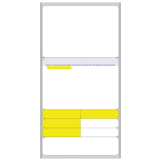 DT LABEL 3 1/4" x 6 3/8"; 3 PARTS + AUX LABELS; PRxPH