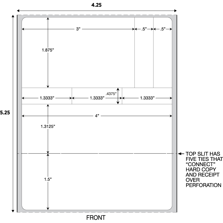 DT LABEL 4 1/4" x 5 1/4"; 3 PARTS + AUX LABELS - Image 2