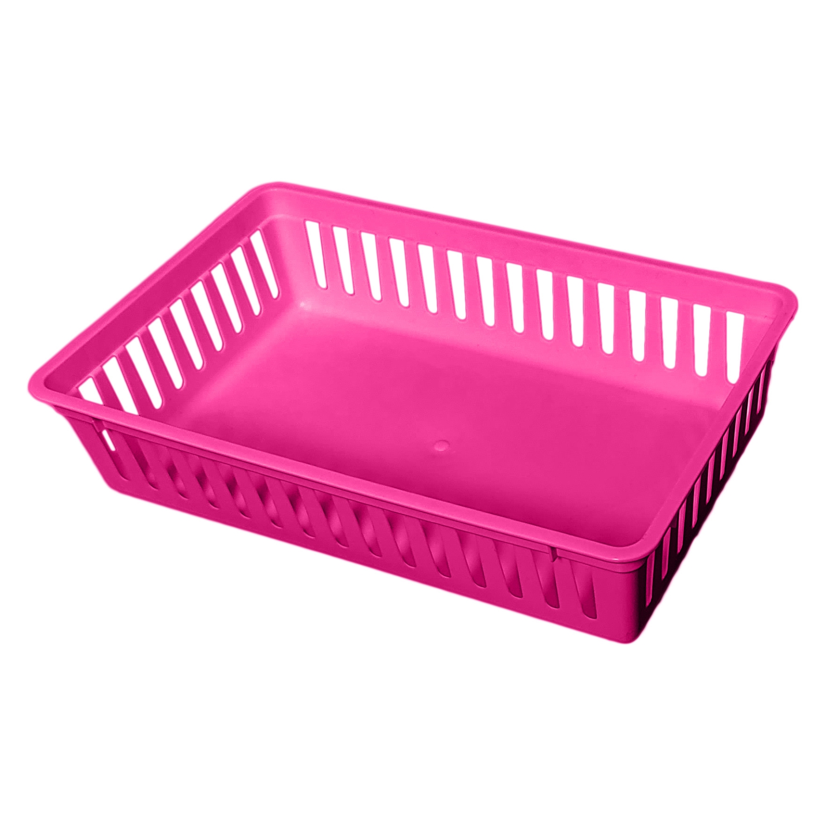 Plastic Mesh Basket, Pink