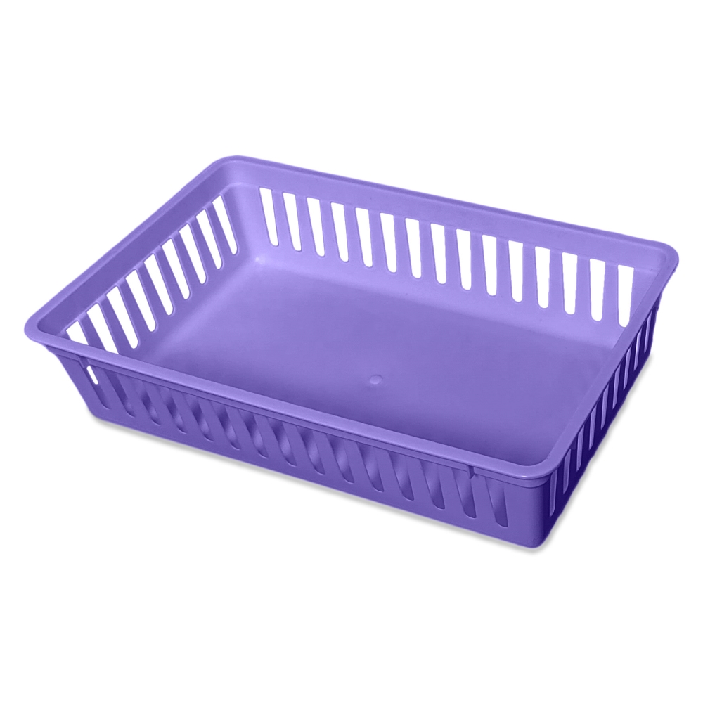 Plastic Mesh Basket, Purple