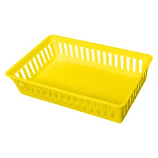Plastic Mesh Basket, Yellow