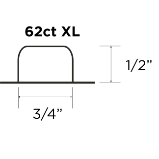M-Blister, 62 ct., 1/2"