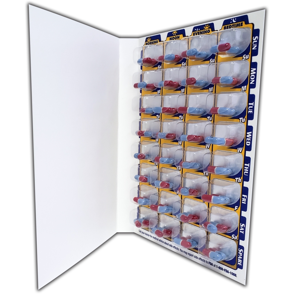 Multi-Dose Cold Seal Card, 32 ct, w/Blister, Weekly - Image 2