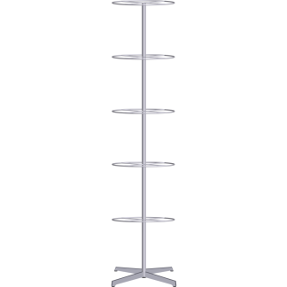 5 Ring Free Standing Revolving Racks