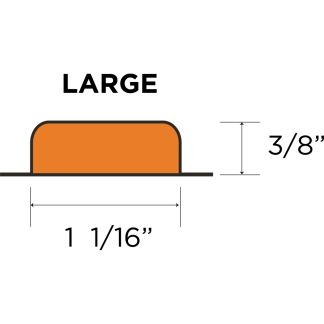M-Blister, 31 ct LG, Amber, 3/8"