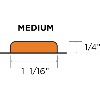 M-Blister, 30 ct MED, Amber, 1/4"