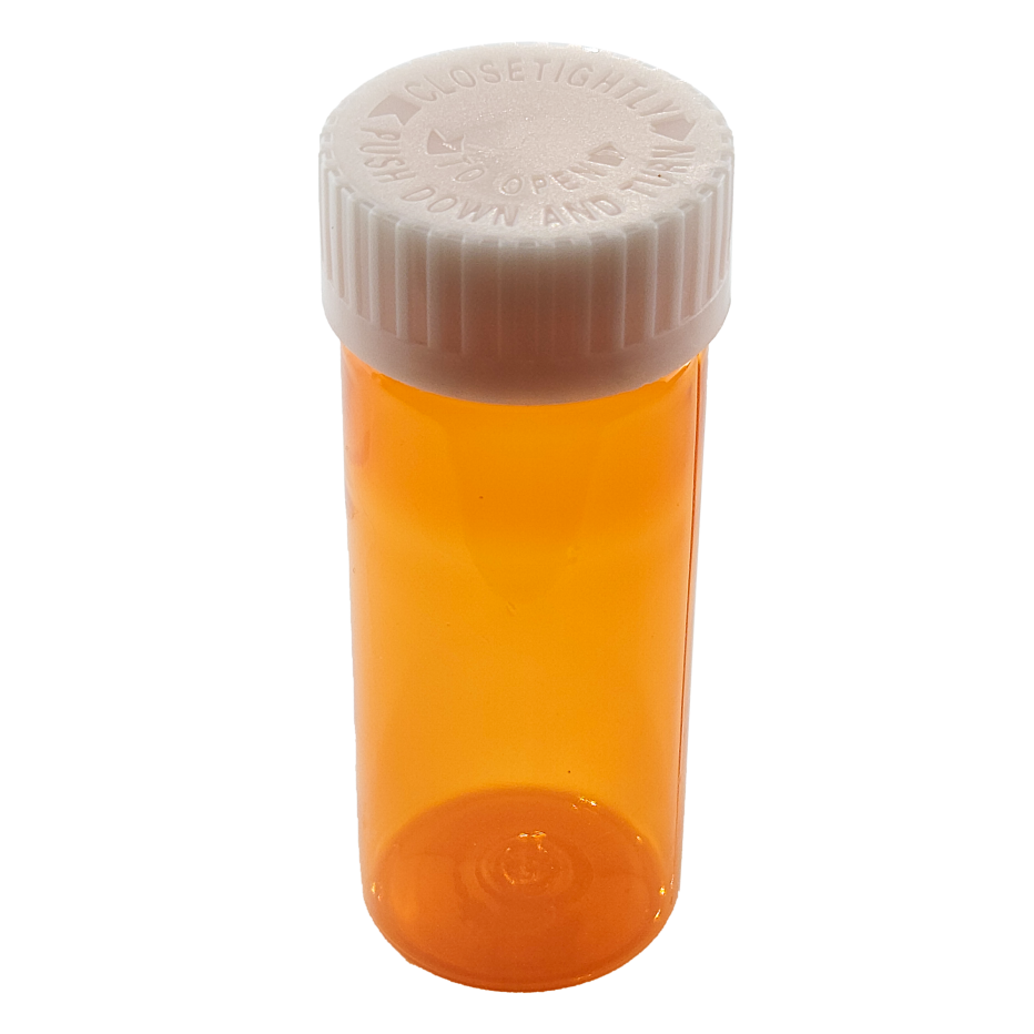 Amber P-Series Vials With CR Cap 60dr/175cc