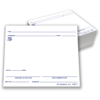 Prescription Blank 33017