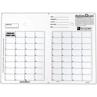 UD-Card, 31 ct., MedTime (1-31) + Blisters Options