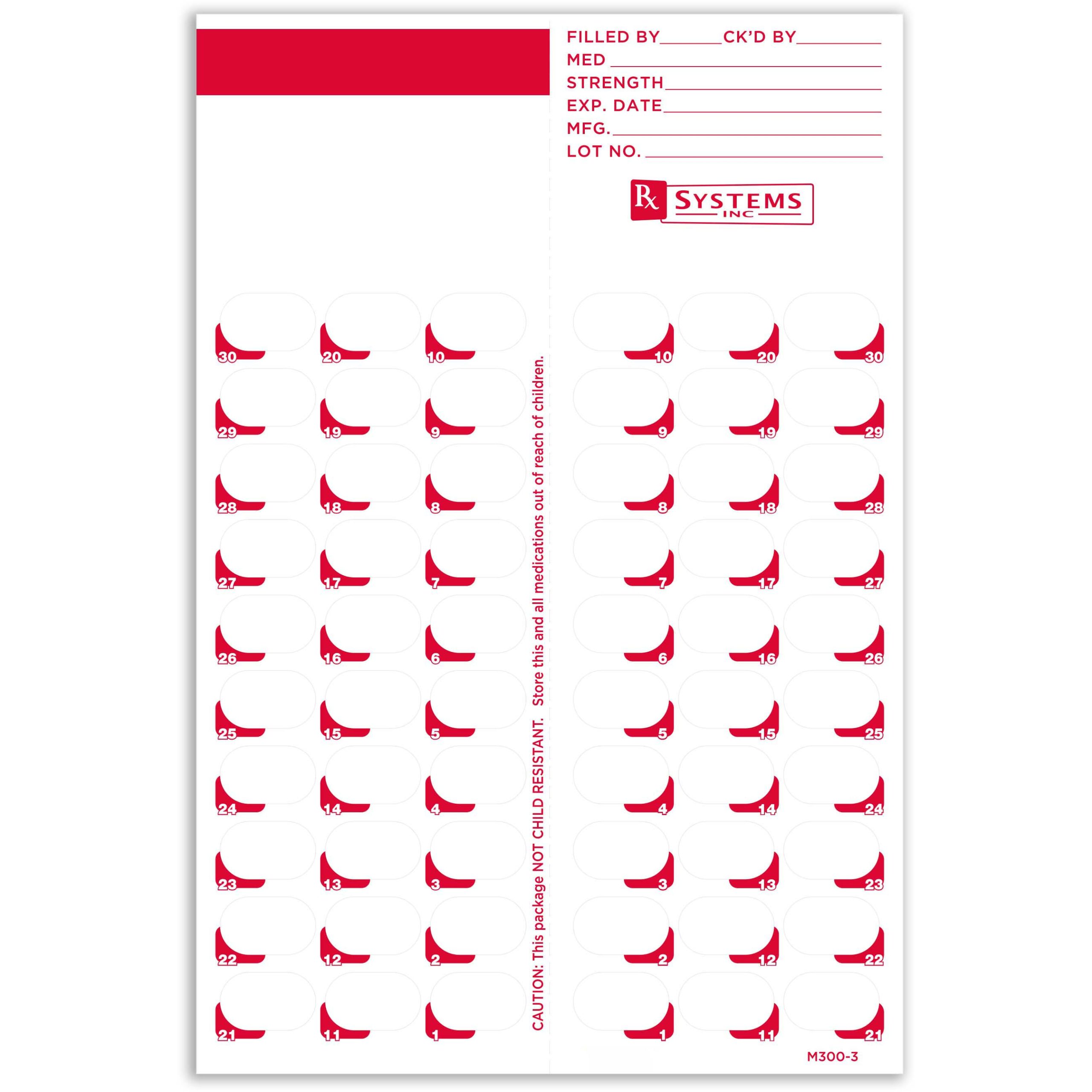 3" wide Control Card + Blister Options