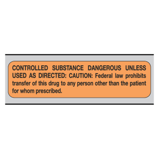 "CONTROLLED SUBSTANCE"