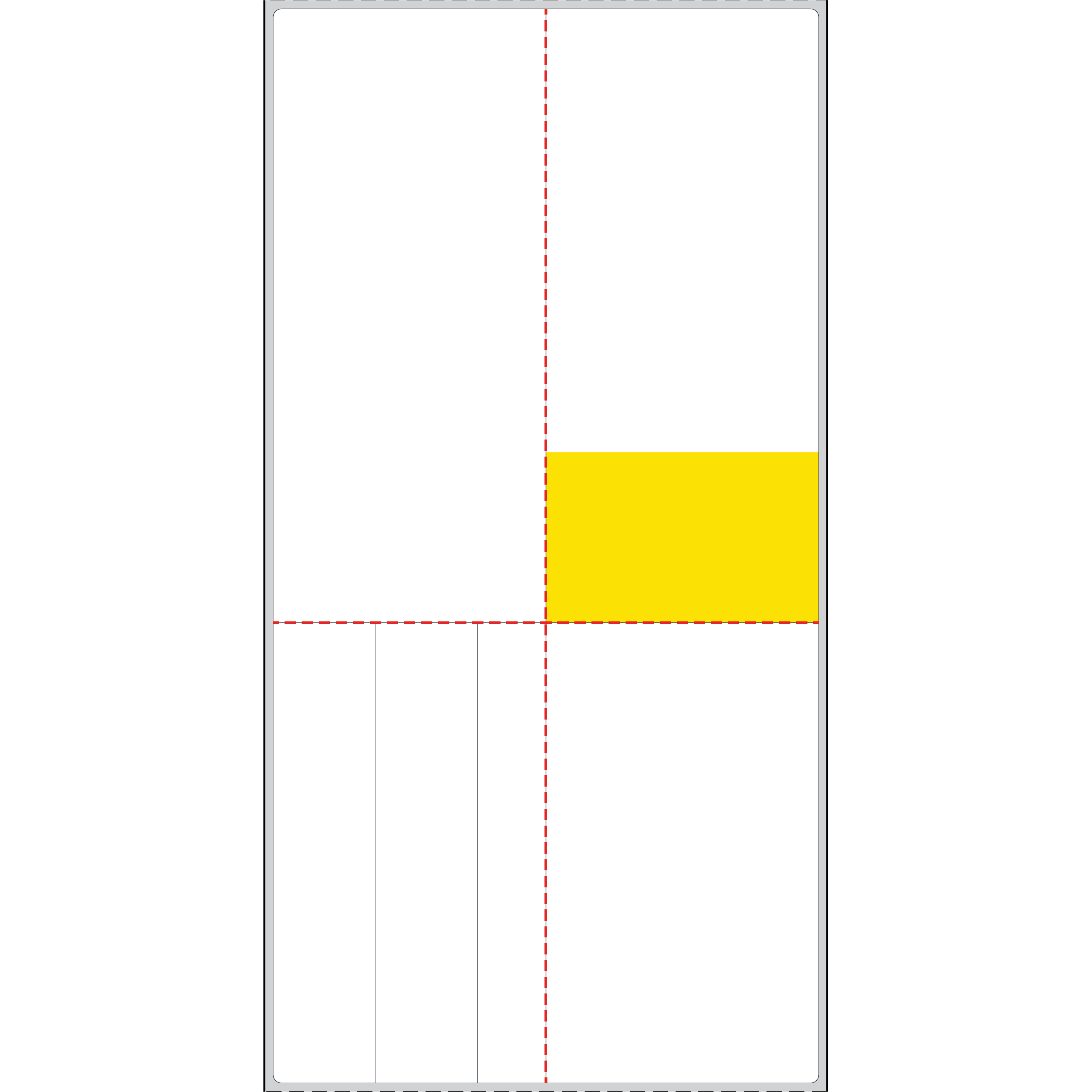DT LABEL 4 1/8" x 8"; 6 PARTS w/ INCLUSIVE AUX LABELS